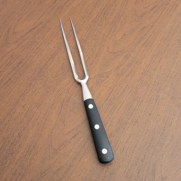Vintage EKCO Meat Carving Fork Black Handle Stainless Steel Lenght 11.75" - Picture 4 of 8